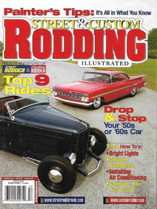 STREET & CUSTOM RODDING ILLUSTRATED 20JUNE - DROP & STOP '50's or 60's, DASHBOARD